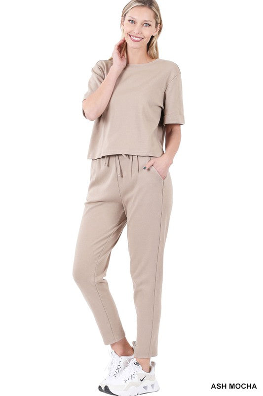 Sleek & Comfy Neutral Loungewear Set 🤎🛋️ – Your Everyday Luxury