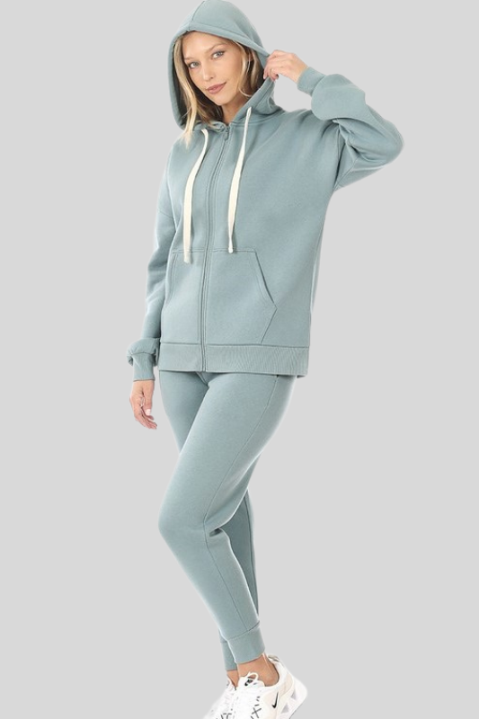 Cozy Chic Hoodie & Joggers Set – Versatile Style in Seafoam & Classic Black 🌊⚫