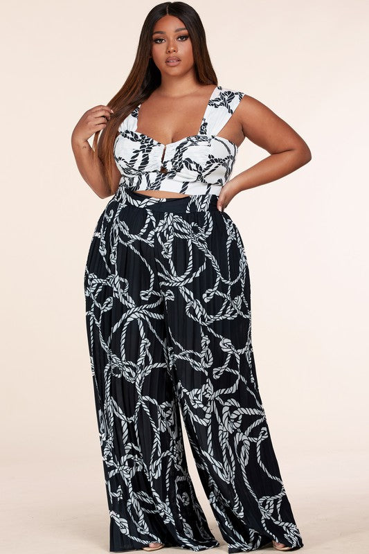 Tropical Breeze Plus Set 🌴🌺 – Embrace Your Curves in Style