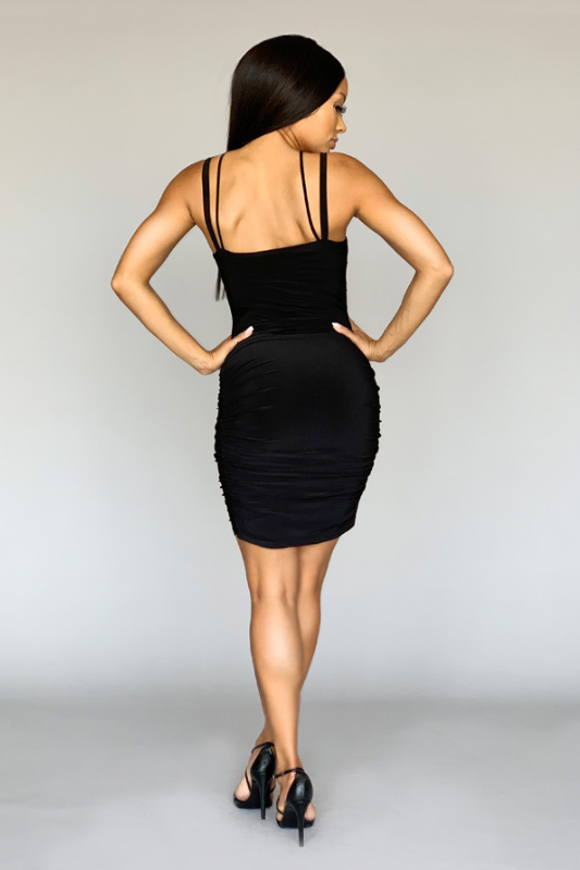 Sapphire Elegance Bodycon Dress