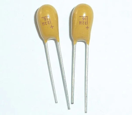 Tantalum Capacitor 100pcs 22uF 16V  DIP Radial