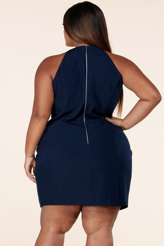 Sailor Chic Plus-Size Dress 🌊⚓ – Commanding Confidence