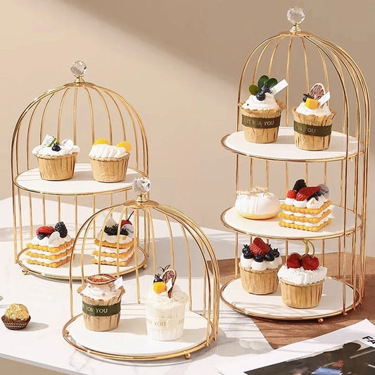 Luxury Wedding Cake Stand: Elegant Tabletop Accent