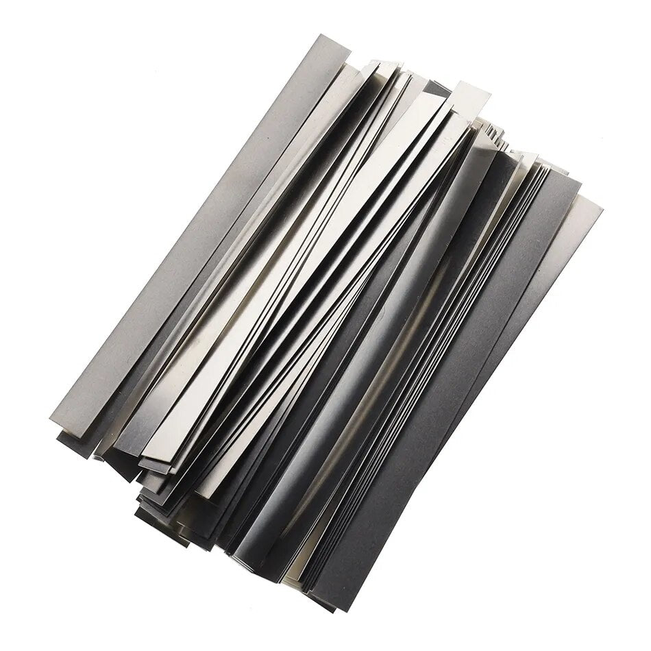 99.6 Pure Nickel Strip Sheets for Battery, Welding (100pcs/lot) 0.15mm x 7mm x 100mm