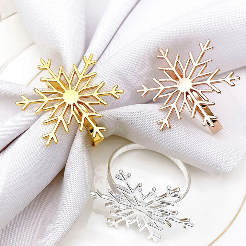 1pcs Winter Whimsy: Snowflake Napkin Ring