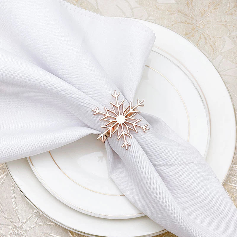 1pcs Winter Whimsy: Snowflake Napkin Ring