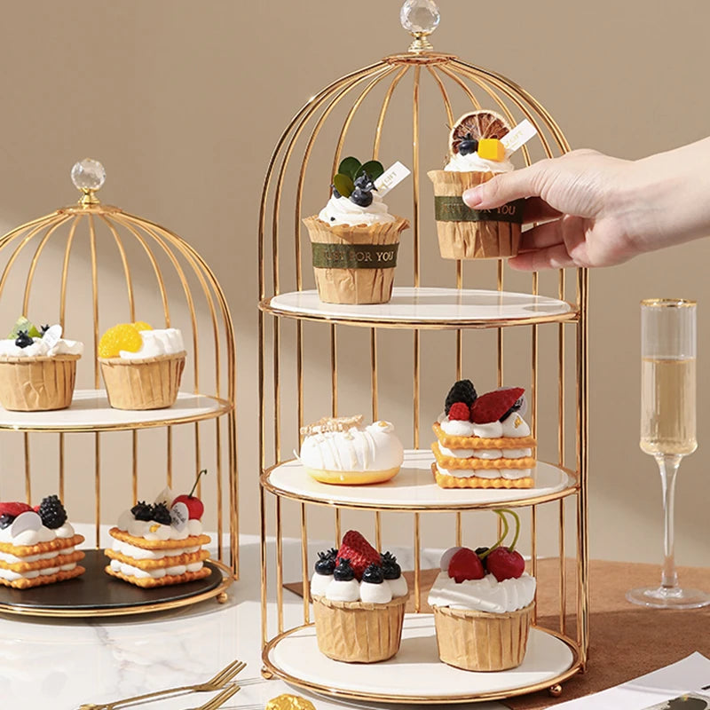 Luxury Wedding Cake Stand: Elegant Tabletop Accent