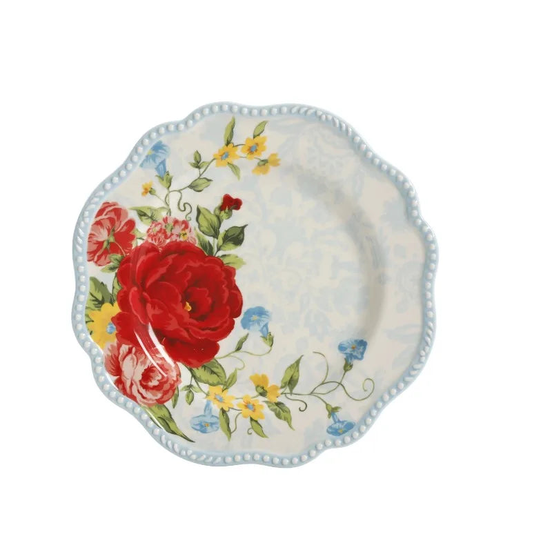 Rose Bliss 12-Piece Dinnerware Collection