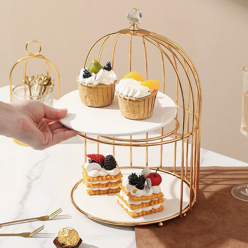 Luxury Wedding Cake Stand: Elegant Tabletop Accent