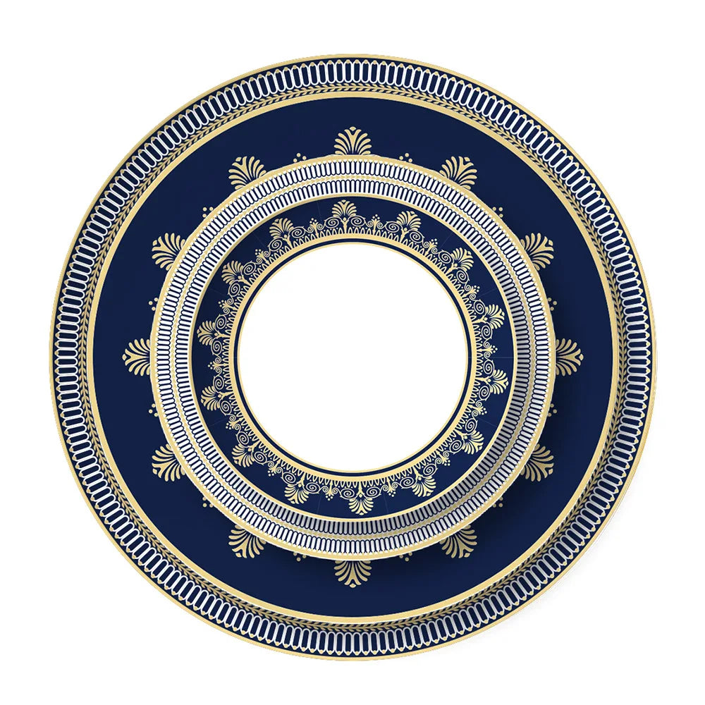 Elegant European Bone China Dining Ensemble