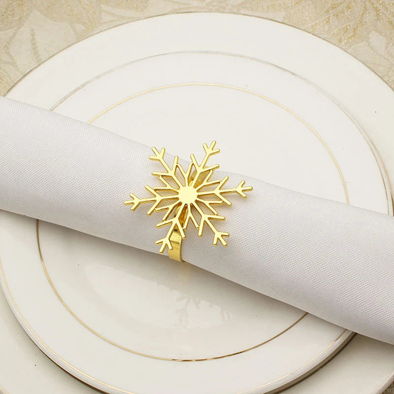 1pcs Winter Whimsy: Snowflake Napkin Ring