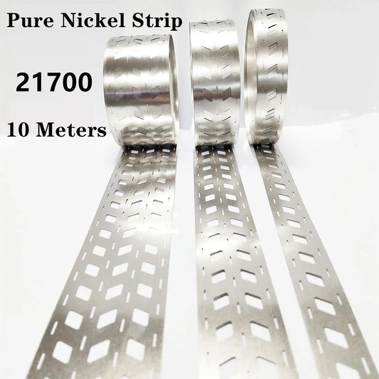 99.6% Pure Nickel Strips for Lithium Battery Packs 18650 (10 Meter 21700 2P/3P Pure Nickel Strips