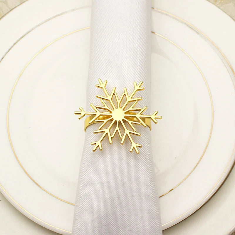 1pcs Winter Whimsy: Snowflake Napkin Ring