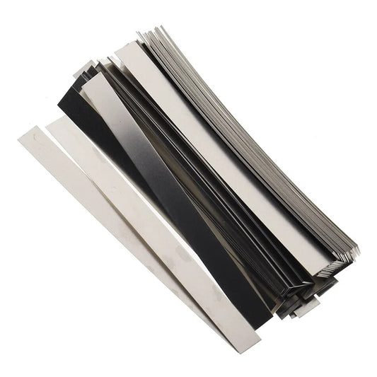 99.6 Pure Nickel Strip Sheets for Battery, Welding (100pcs/lot) 0.15mm x 7mm x 100mm