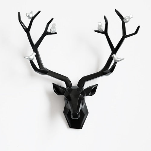 Deer Head Abstract Sculputre Wall Art