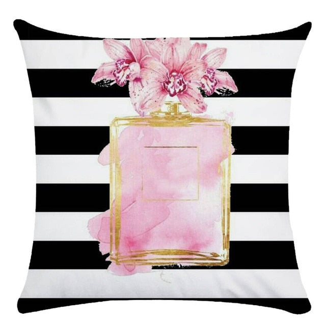 Fragrant Florals: Perfume & Bloom Pillow Case Collection