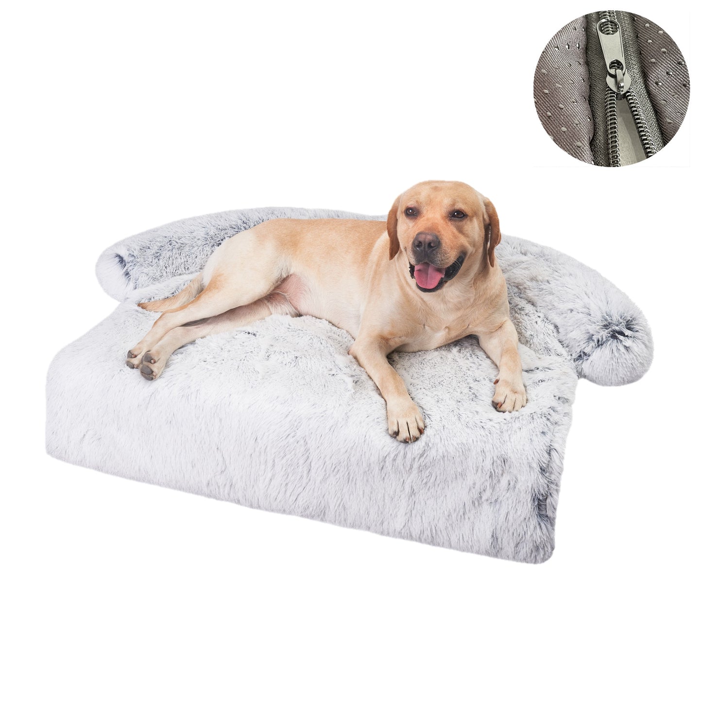 Washable Plush Pet Throw Bed