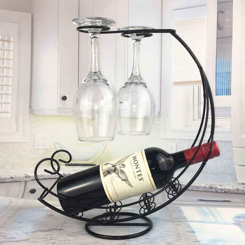 Elegant Metal Wine Bar