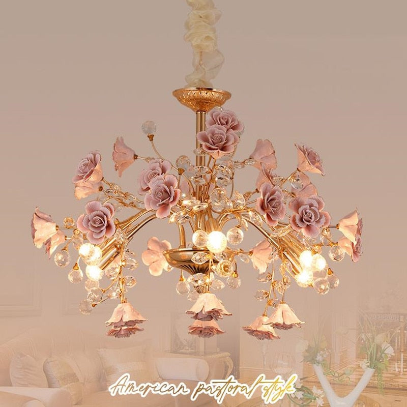 Romantic Style Crystal Chandelier