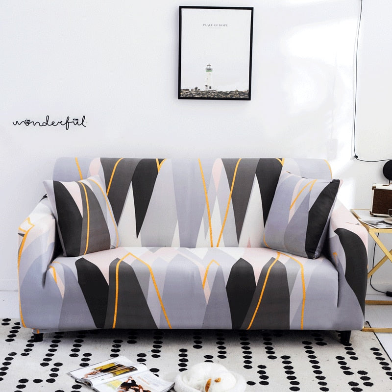 Modern Geometric Sofa Cover – Transform Your Living Room