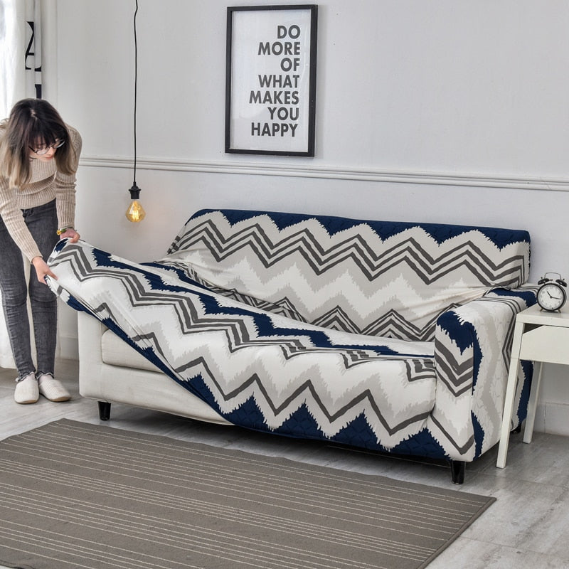 Modern Geometric Sofa Cover – Transform Your Living Room