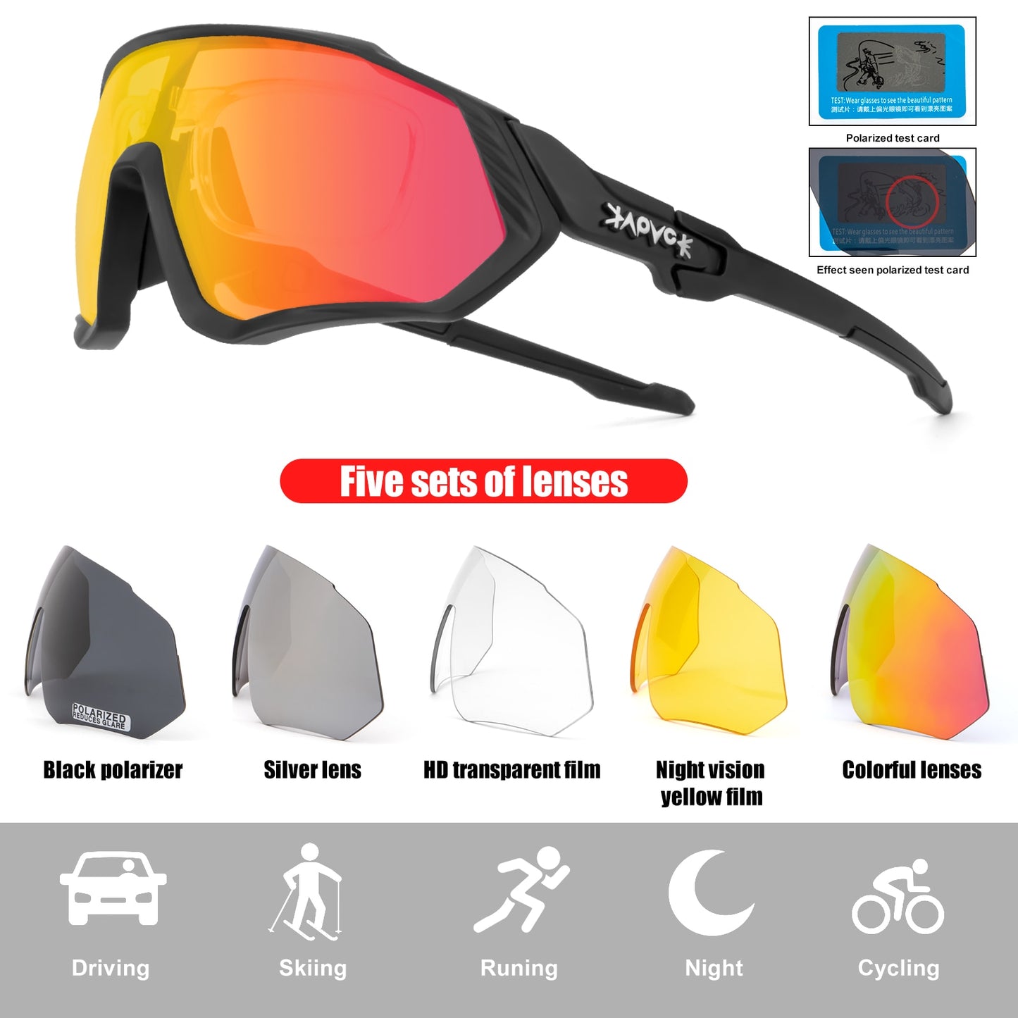 Unisex Cycling Sun Glasses