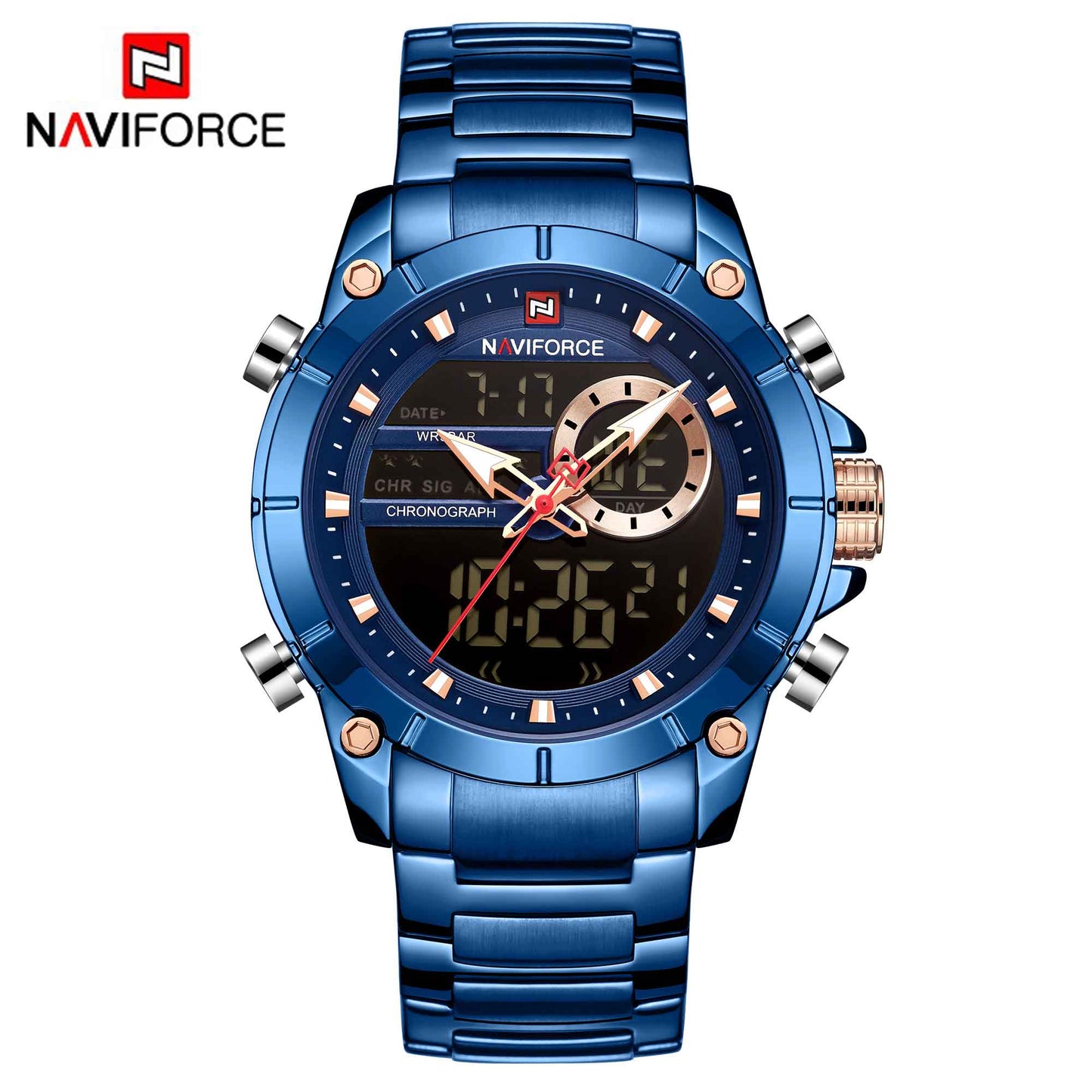 Men's Luxury Dual Display Wrist Watches