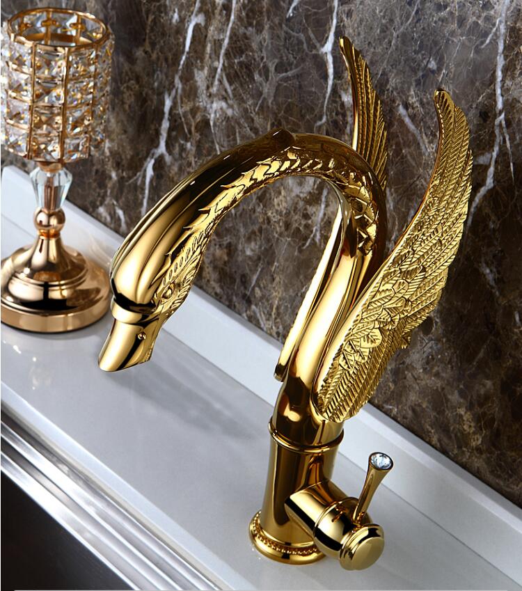 Luxury Design Brass Swan Faucet