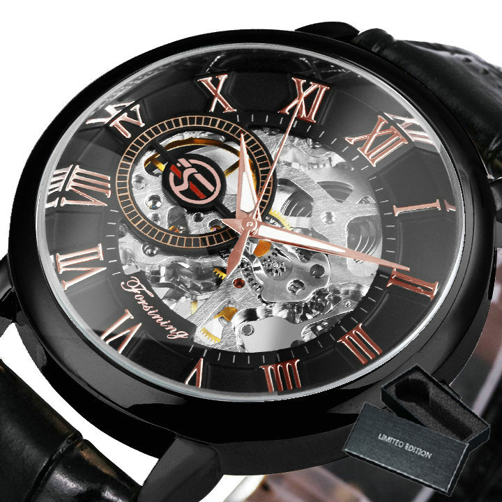 Men's 3D Hollow Engraved Deluxe Time Piece