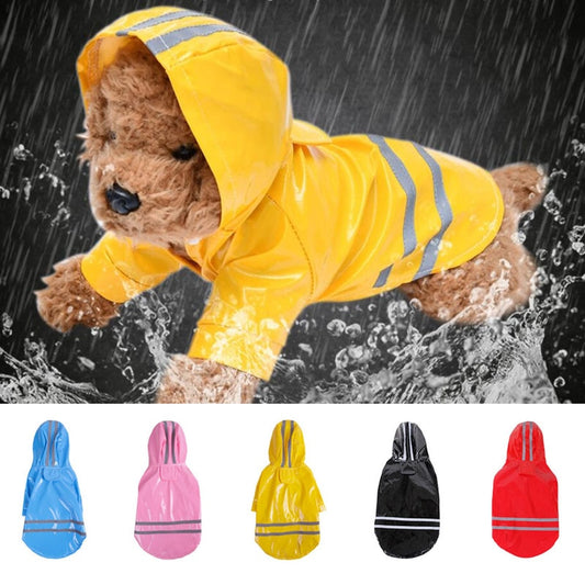 Pet Dog Reflective Strip Raincoat