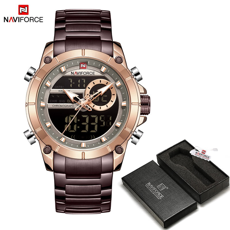 Men's Luxury Dual Display Wrist Watches