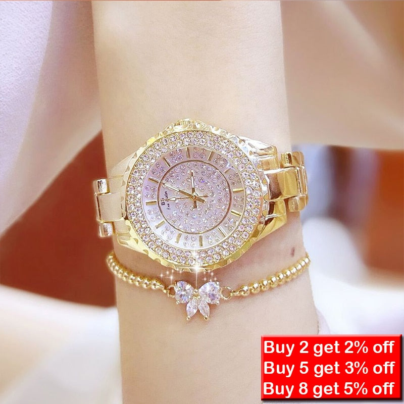 Women's Diamond Accent Watch & Bracelet Set