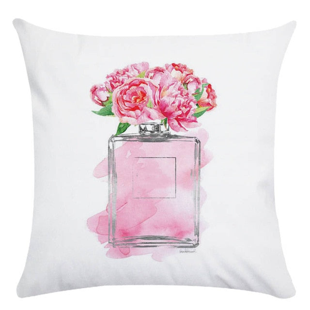 Fragrant Florals: Perfume & Bloom Pillow Case Collection