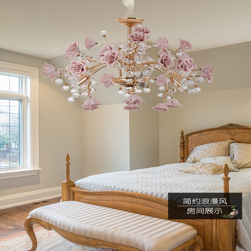 Romantic Style Crystal Chandelier