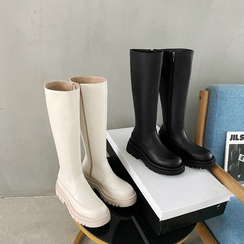 Chunky Heel Winter Boots For Women