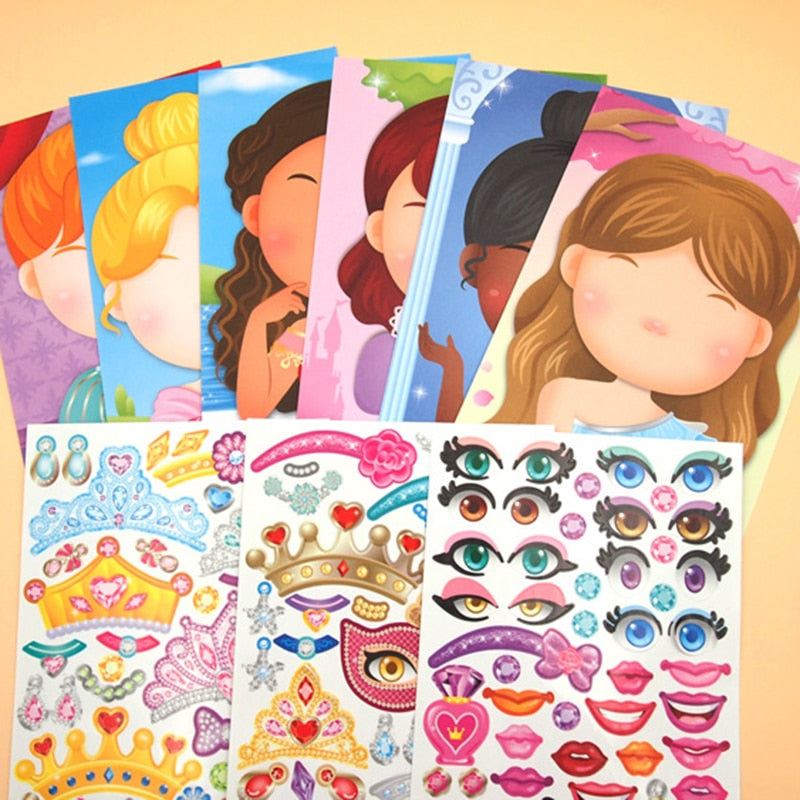 DIY Creative Make a Face Sticker Set