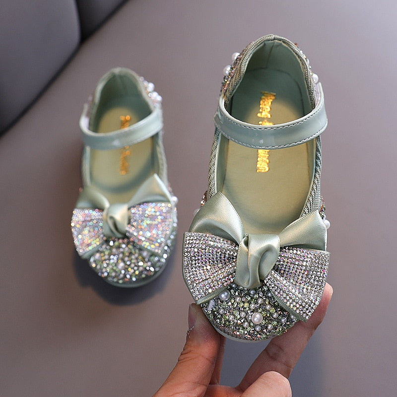 Children's Rhinestone Dress Shoes