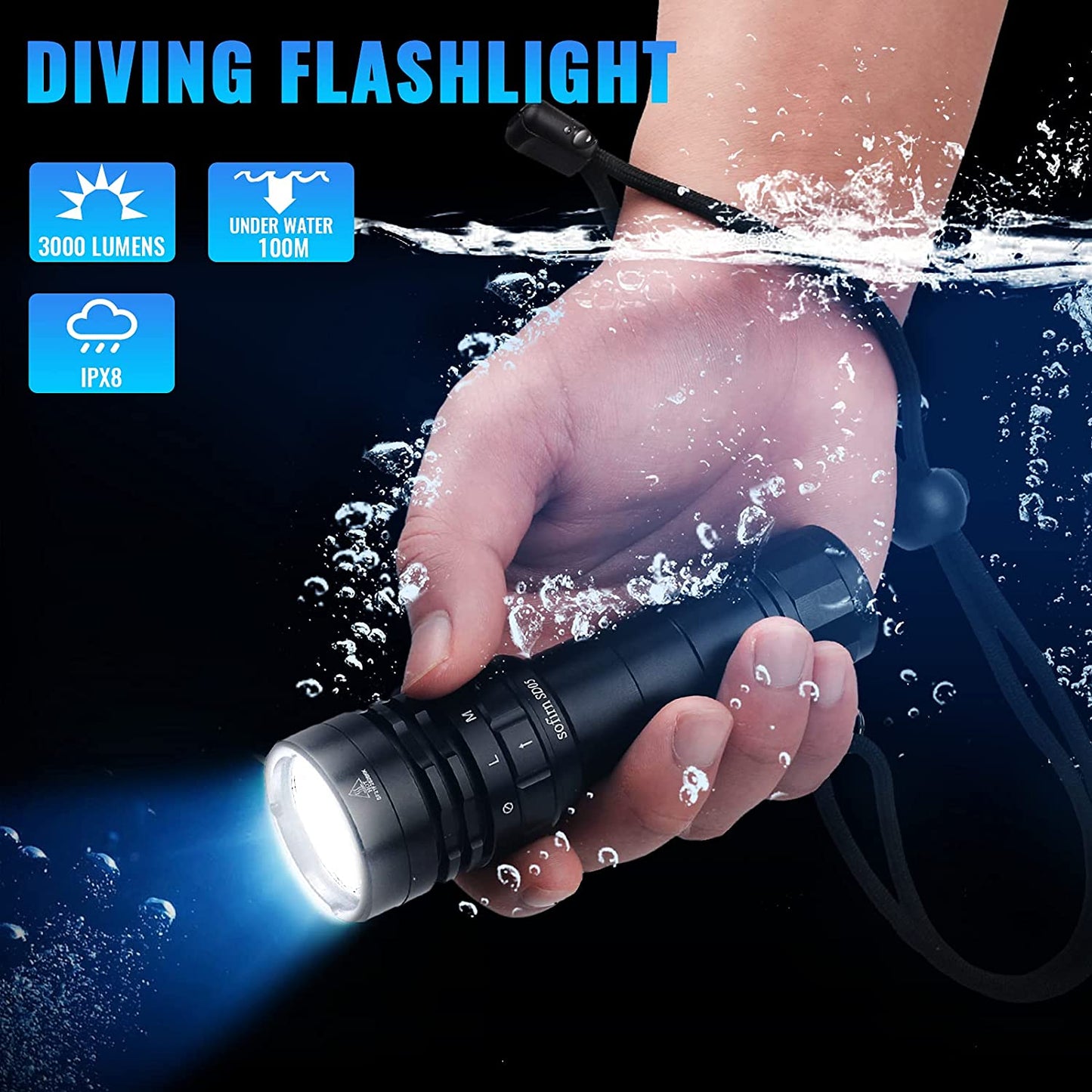 Scuba Dive Bright Underwater Flash Light