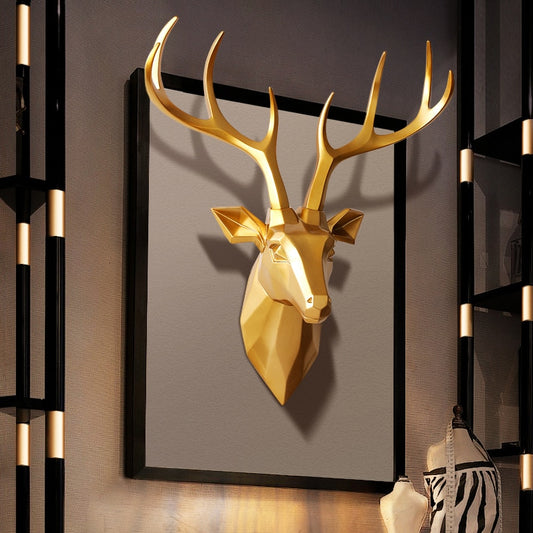 Wall Mount Deer Head Wall Art 17 x 21 inch