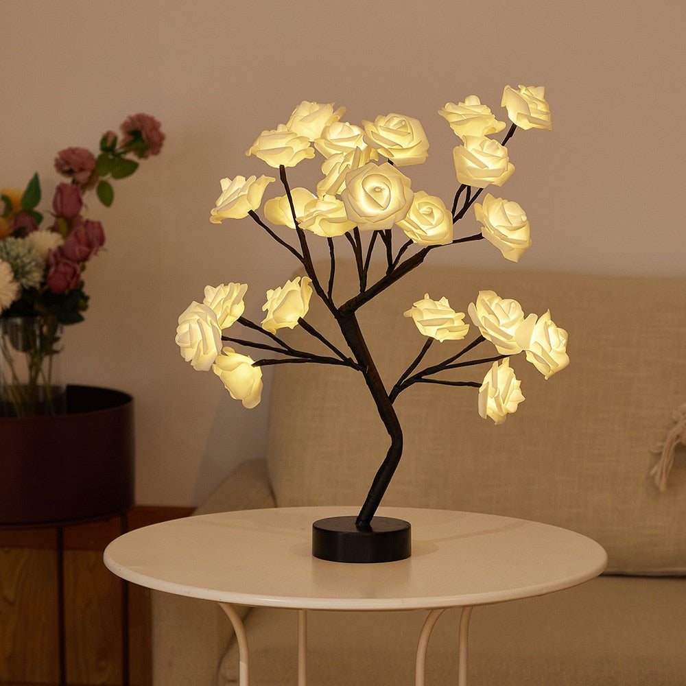 Rose Bud Flower Lamp