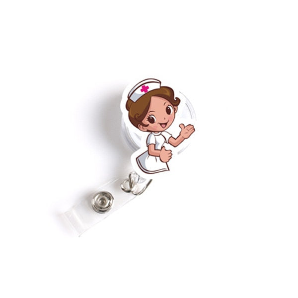 Cute Nurse's Badge Holder Clip