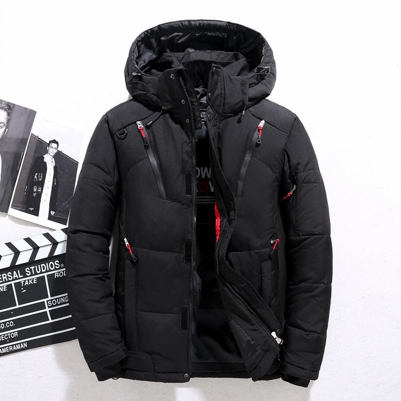 Men's Down Hoodie Winter Jacket