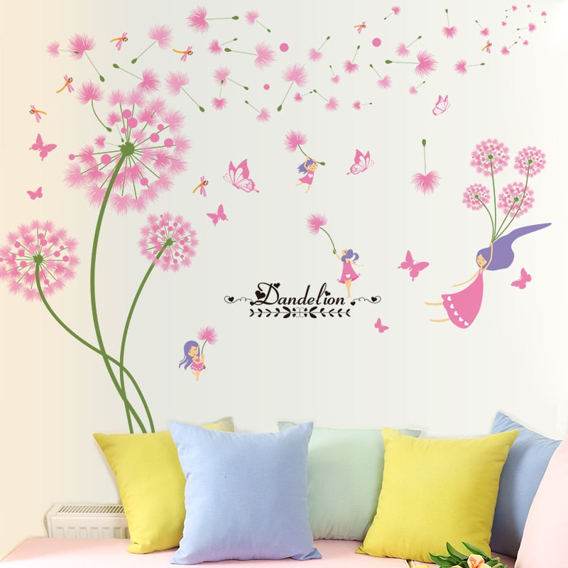 Cute Kids and Babies Flower Princess Wall Art Sticker Decal