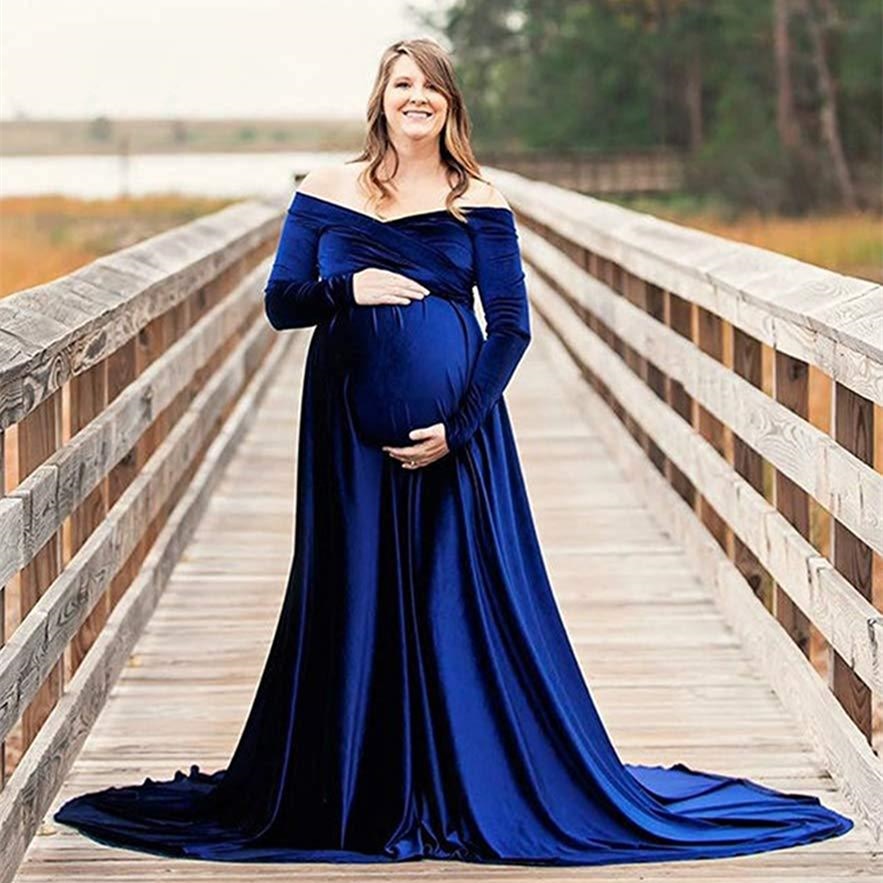 Elegant Style Maternity Dress