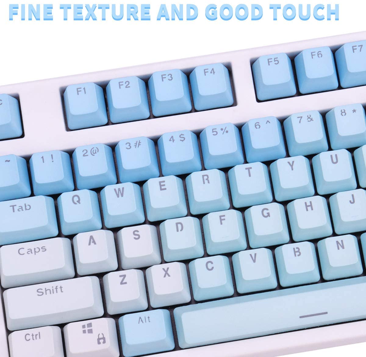 Pretty Pastel Backlit Keycap Keyboard