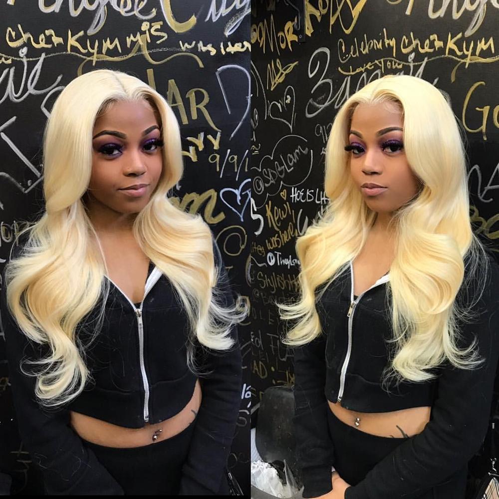 30 Inch Body Wave Blonde Brazilian Lace Wig