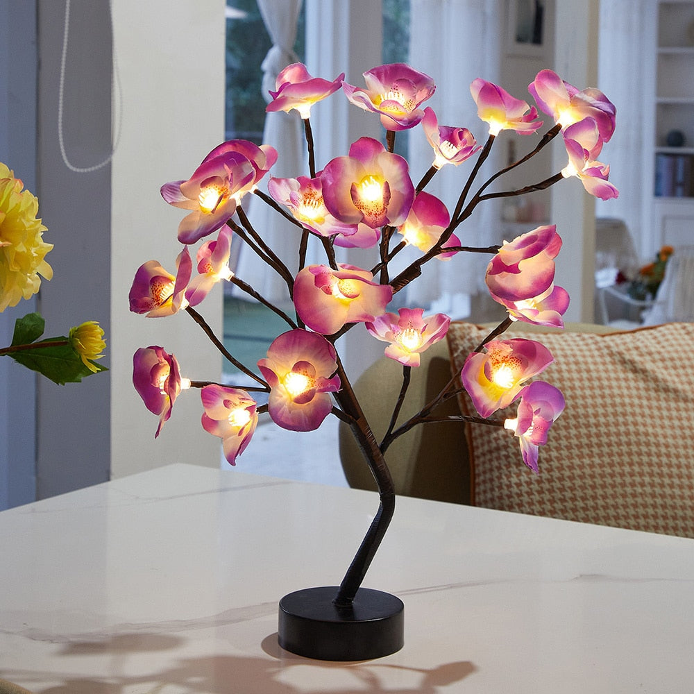 Rose Bud Flower Lamp