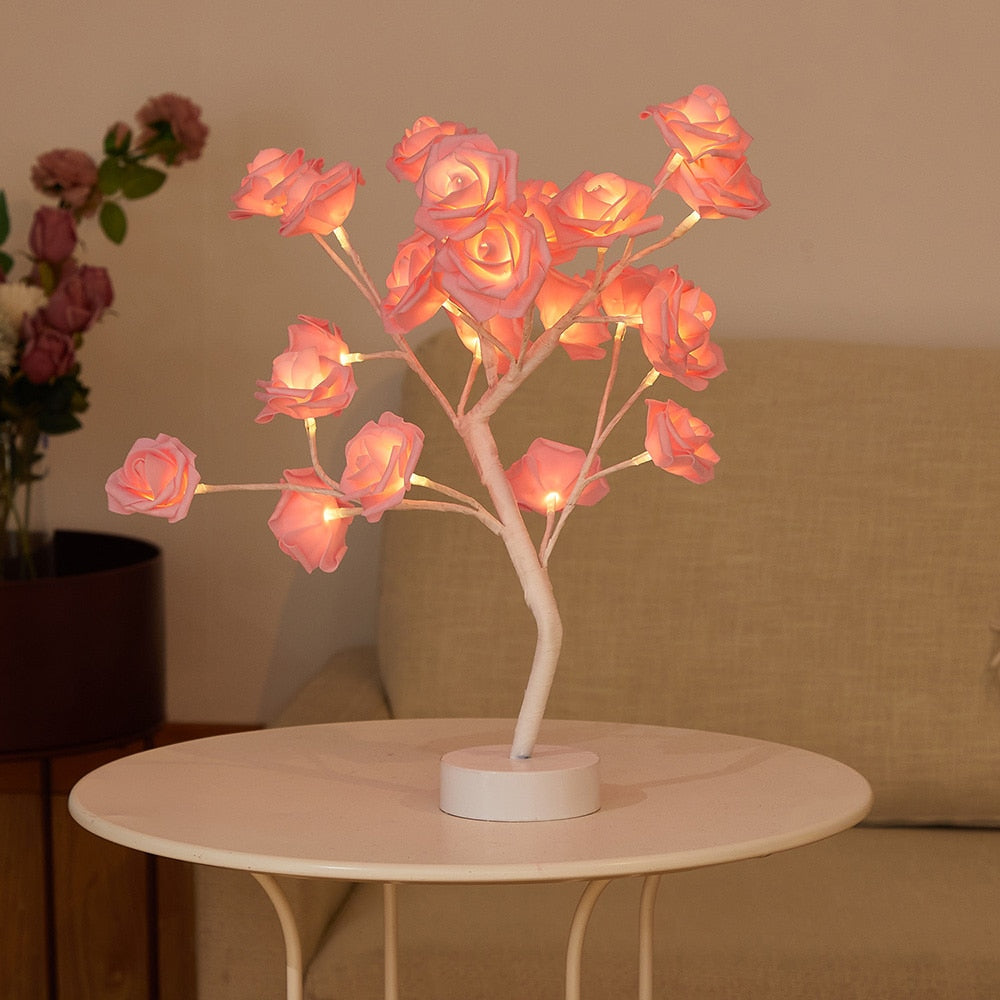 Rose Bud Flower Lamp