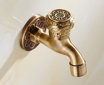 Antique Design Brass Outdoor Garden Laundry Room Faucet