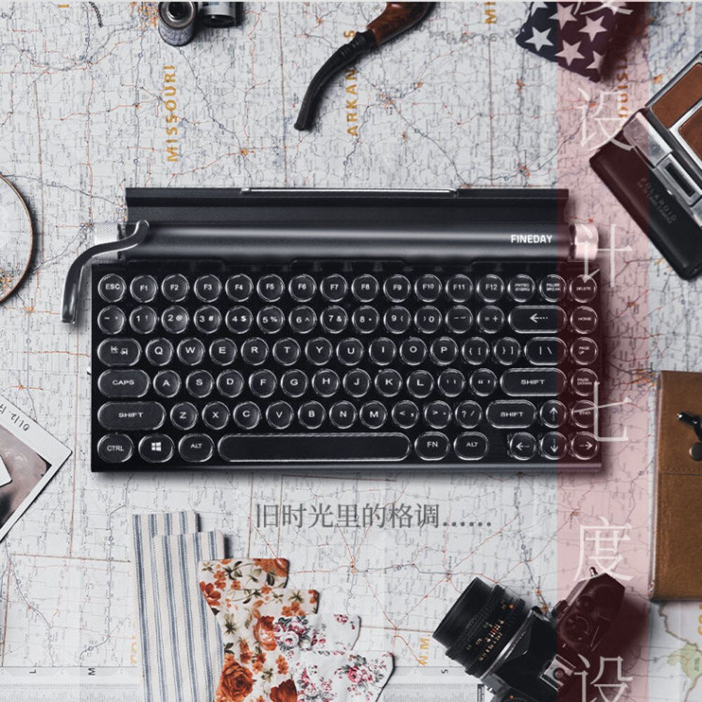 Vintage Style Typewriter Mechanical Keyboard